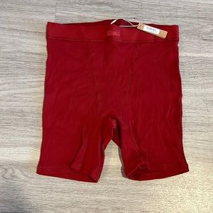 Skims cotton rib boxer shorts